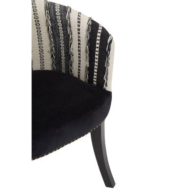 Cefena Black & White Chair