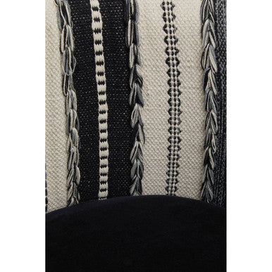 Cefena Black & White Chair