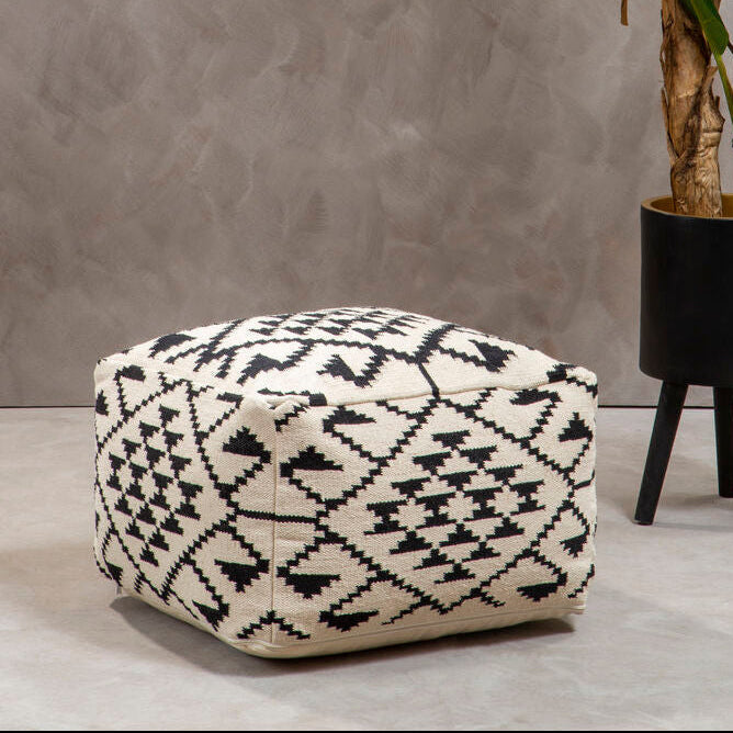 Cefena Berber Style Pouffe Cotton Bohemian