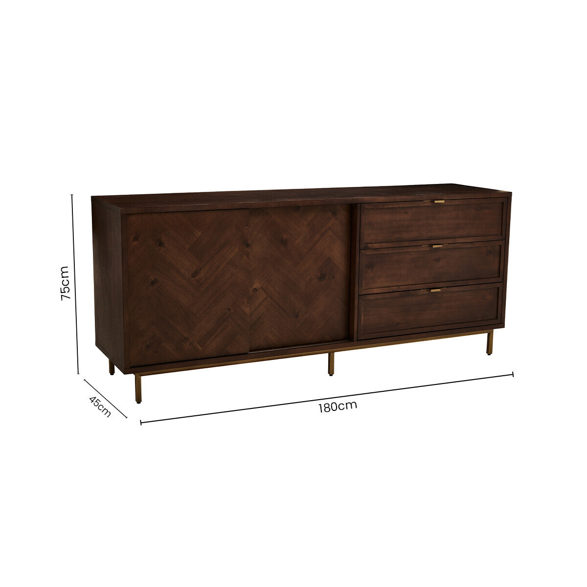 Brando Acacia Wood Sideboard