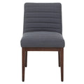 Brando Charcoal Grey Dining Chair With Oak Legs