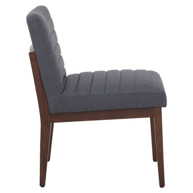 Brando Charcoal Grey Dining Chair With Oak Legs