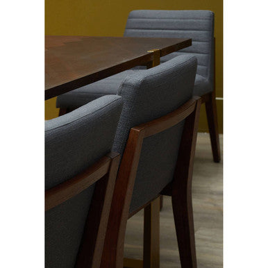 Brando Charcoal Grey Dining Chair With Oak Legs