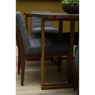 Brando Charcoal Grey Dining Chair With Oak Legs