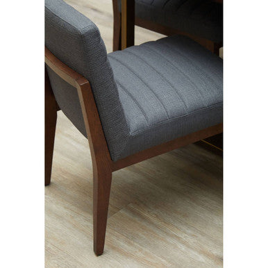 Brando Charcoal Grey Dining Chair With Oak Legs
