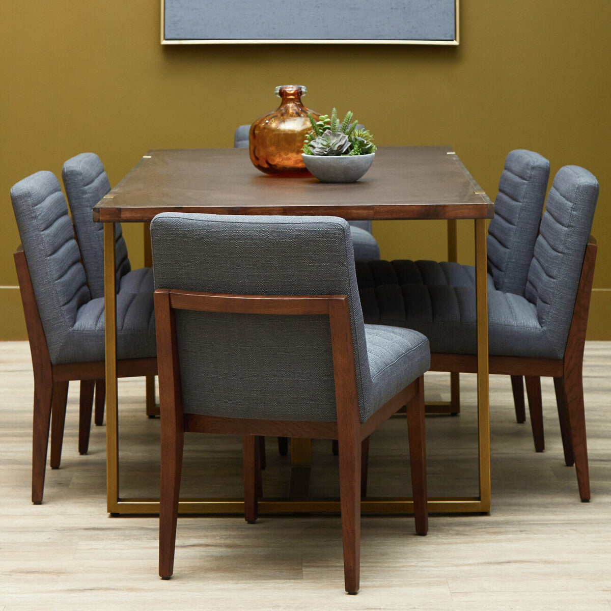 Brando Charcoal Grey Dining Chair With Oak Legs
