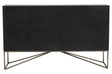 Solana Grey Washed Carved Mango Wood Sideboard