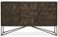 Solana Grey Washed Carved Mango Wood Sideboard