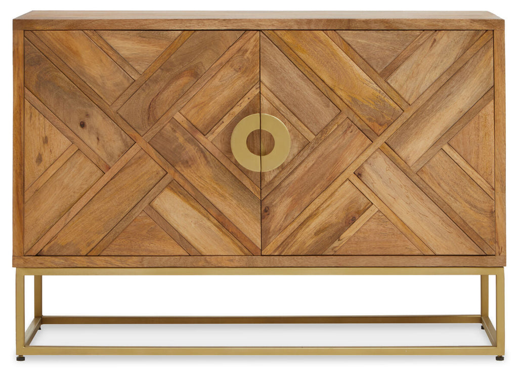 Sedea Mango Wood Natural Mid-Century Sideboard