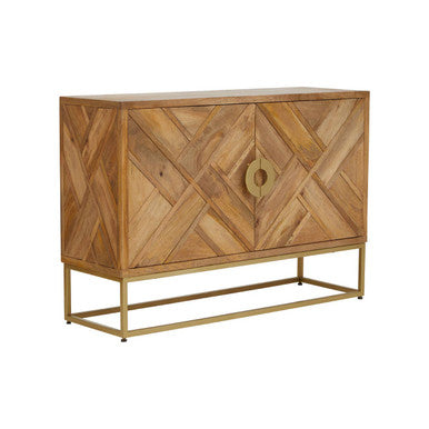 Sedea Mango Wood Natural Mid-Century Sideboard