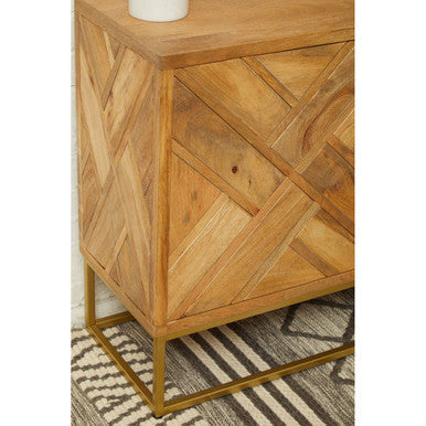 Sedea Mango Wood Natural Mid-Century Sideboard