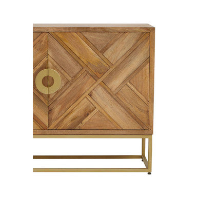 Sedea Mango Wood Natural Mid-Century Sideboard