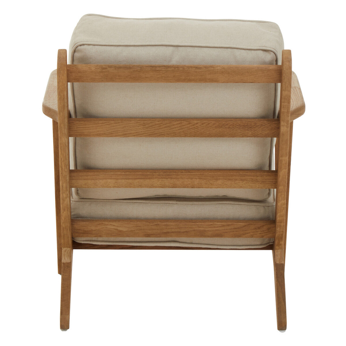 Hector Natural Linen & Oak Wood Armchair