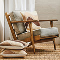 Hector Natural Linen & Oak Wood Armchair