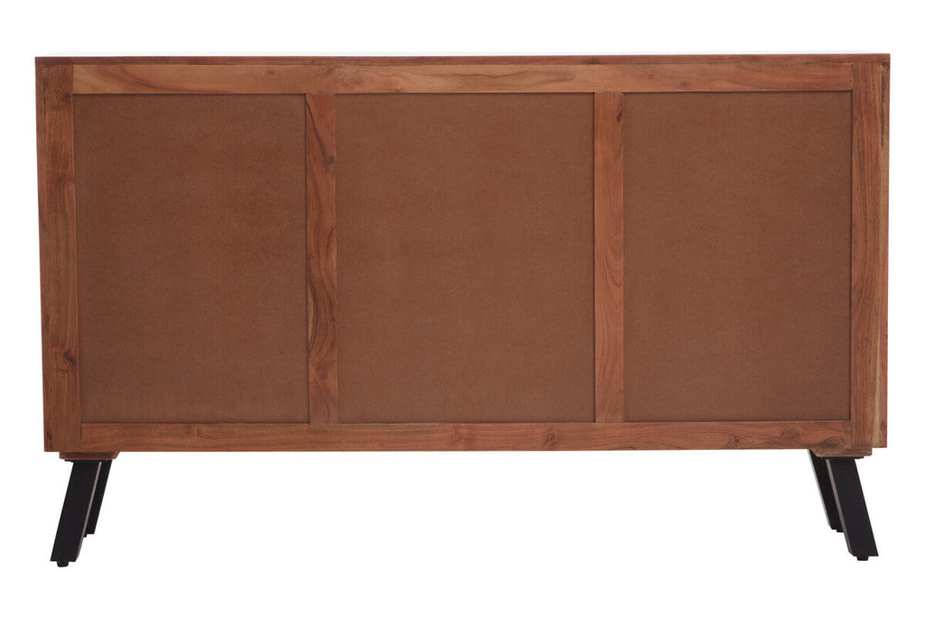 Nashik Large Acacia Acacia Wood Black Industrial Sideboard