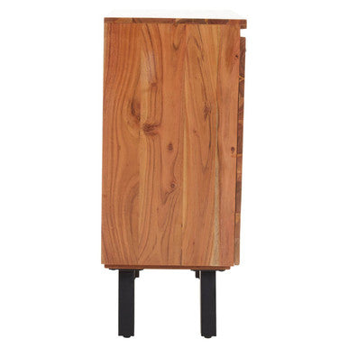 Nashik Small Acacia Acacia Wood Black Industrial Sideboard