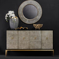 Deruta Grey Shagreen 4 Door Sideboard