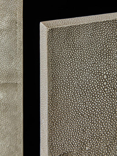 Deruta Grey Shagreen 4 Door Sideboard