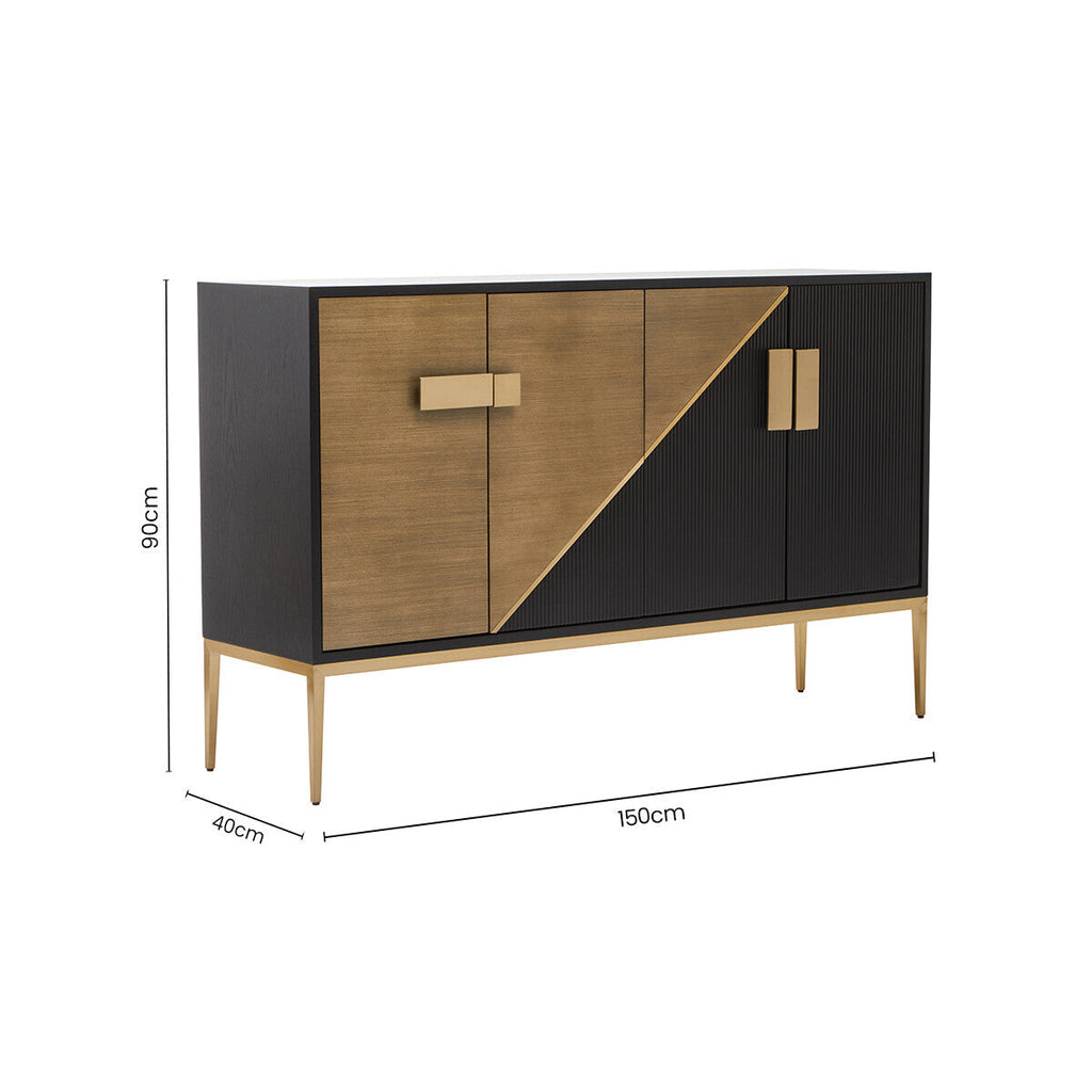 Davoli Black & Grey Sideboard