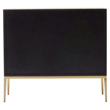 Davoli Black & Gold Two Door Sideboard