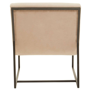 Vogue Ivory Velvet Lounge Chair