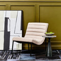 Vogue Ivory Velvet Lounge Chair