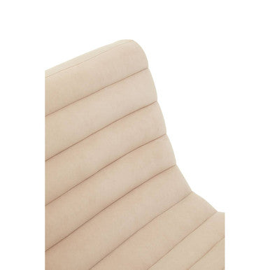 Vogue Ivory Velvet Lounge Chair