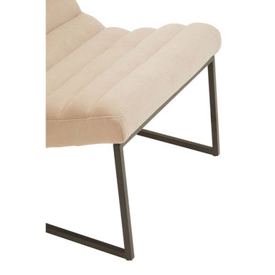 Vogue Ivory Velvet Lounge Chair