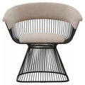 Vogue Mink Velvet & Black Frame Chair