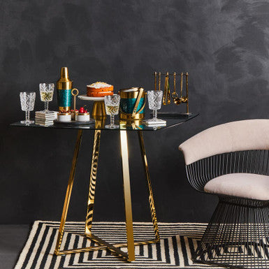 Vogue Mink Velvet & Black Frame Chair