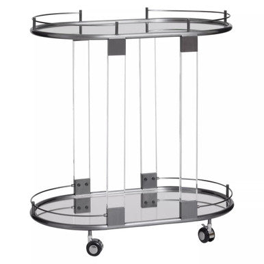 Oria Drinks Trolley In Metal Frame