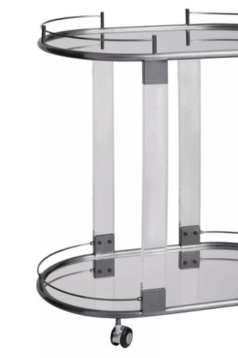 Oria Drinks Trolley In Metal Frame