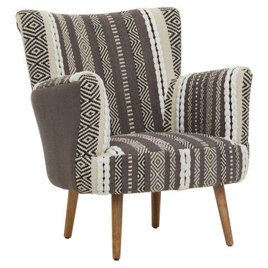 Cefena Grey & White Chair