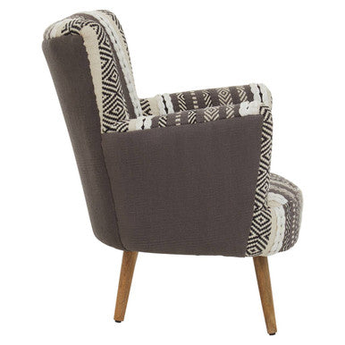 Cefena Grey & White Chair