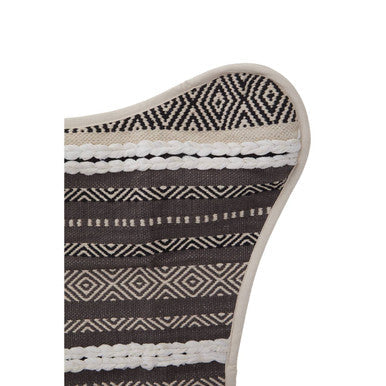 Cefena Grey & White Butterfly Chair