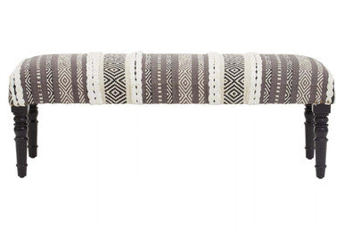 Cefena Grey & White Bench