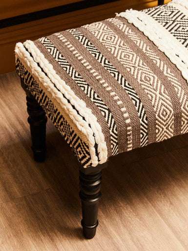 Cefena Grey & White Bench