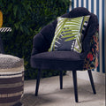 Cefena Peacock Design Scalloped Chair