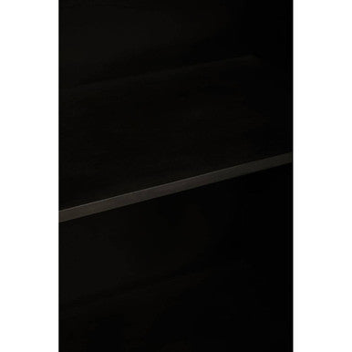 Sirsa Two Door Mango Wood Gold Contemporary Cabinet