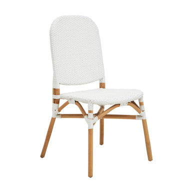 Manado Natural & White Rattan Dining Chair