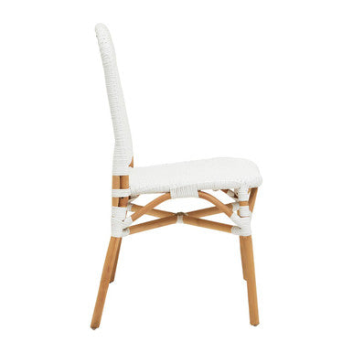 Manado Natural & White Rattan Dining Chair