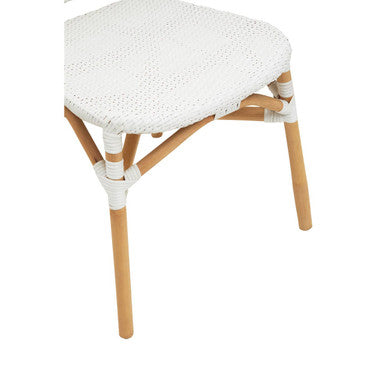 Manado Natural & White Rattan Dining Chair