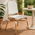 Manado Natural & White Rattan Dining Chair