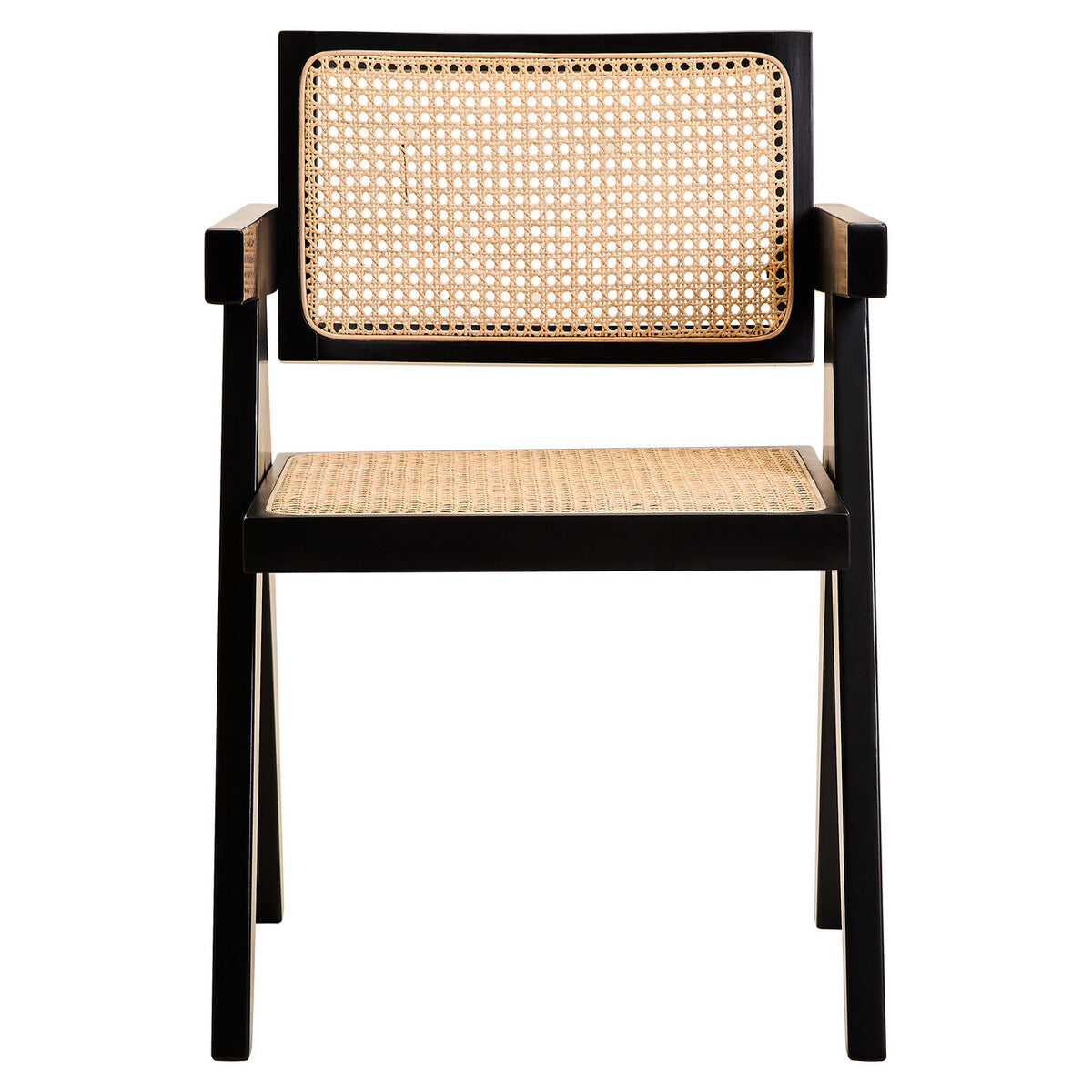 Cebu Natural Cane & Black Beech Wood Dining Chair