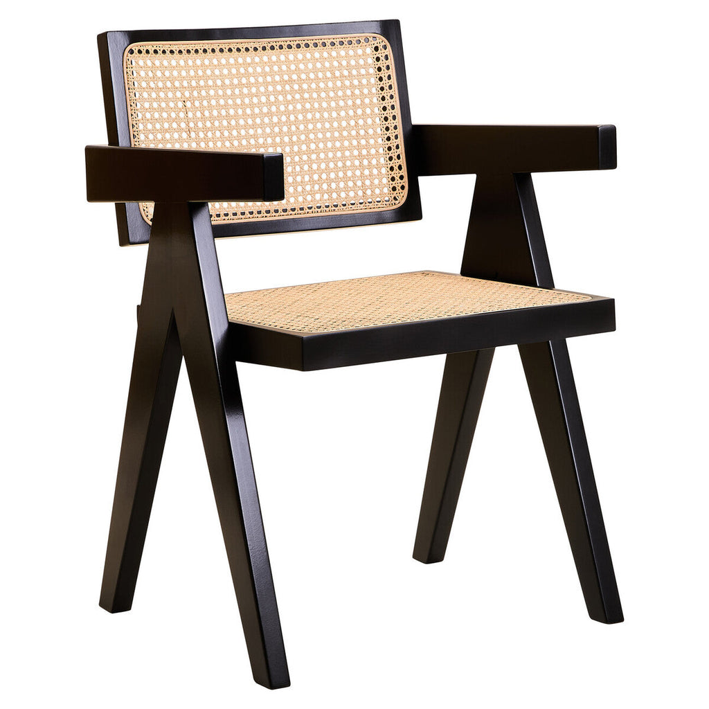 Cebu Natural Cane & Black Beech Wood Dining Chair