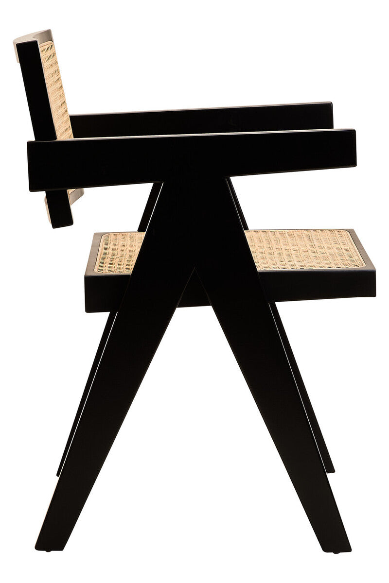 Cebu Natural Cane & Black Beech Wood Dining Chair