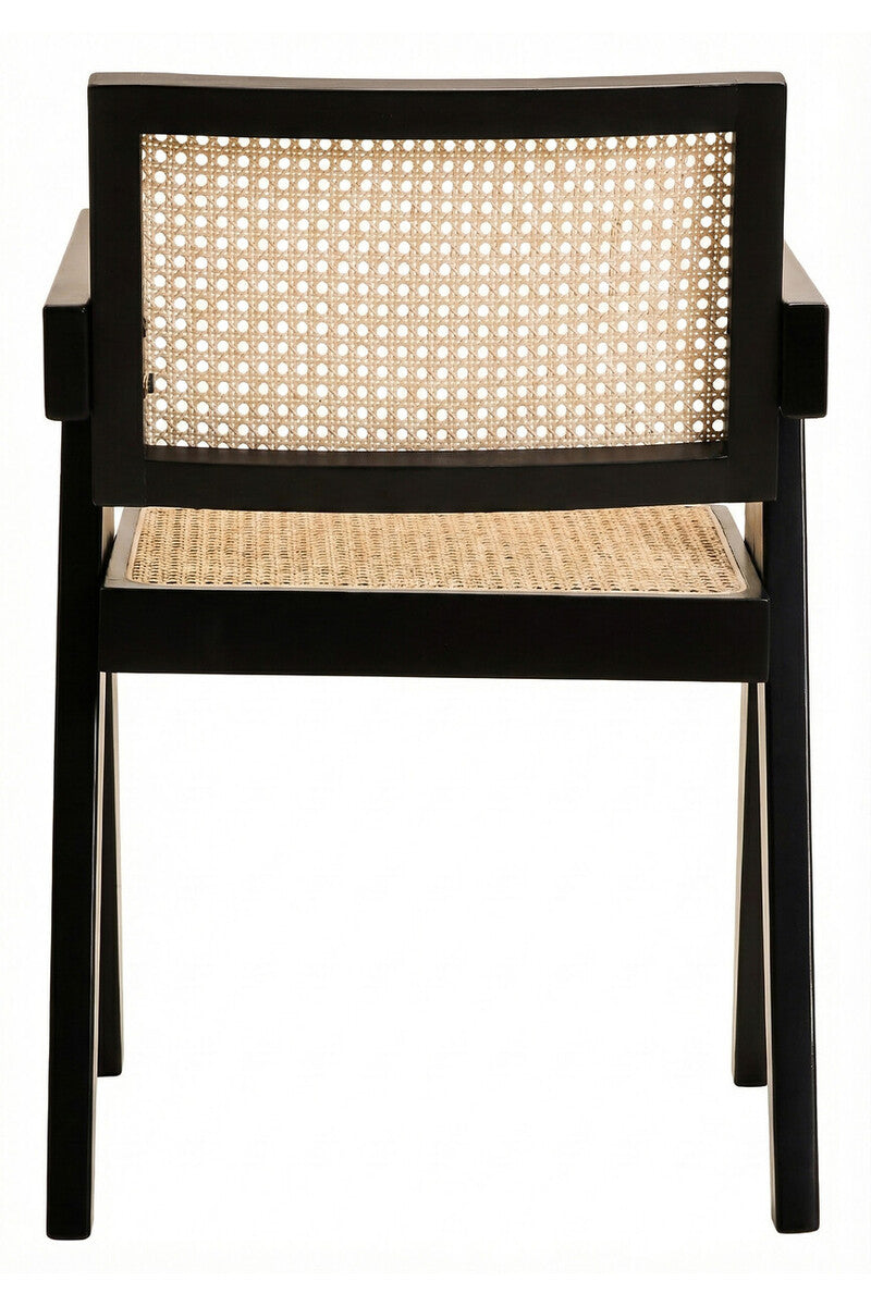 Cebu Natural Cane & Black Beech Wood Dining Chair