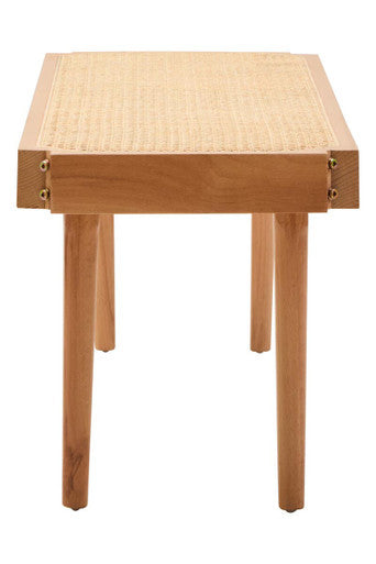 Cebu Natural Cane & Beech Wood Bench