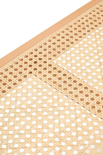 Cebu Natural Cane & Beech Wood Bench