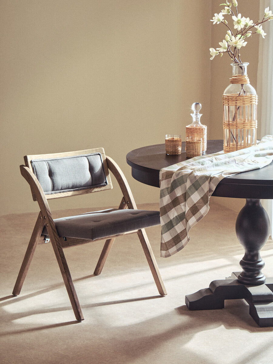 Cebu Grey Wash Elm Wood Folding Chair